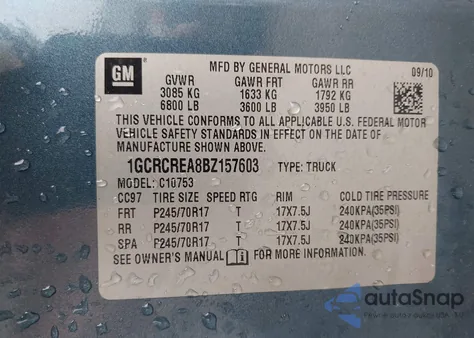 2011 Chevrolet Silverado 1500 Ls from USA, damaged, VIN 1GCRCREA8BZ157603